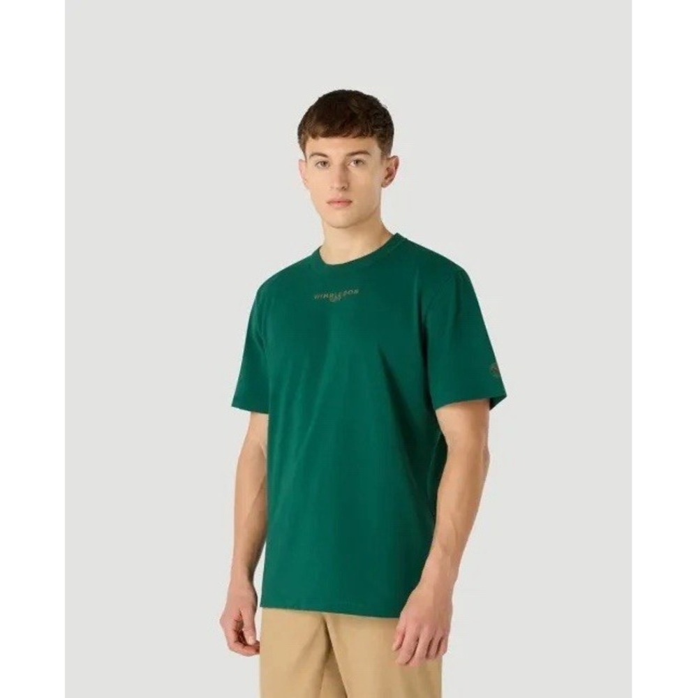 The Wimbledon Collection Est 1877 T-Shirt Green Embroidered Mens‎ XXS Emblem